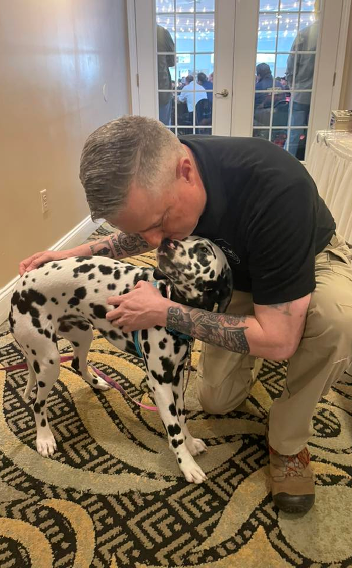 First responder comfort dog